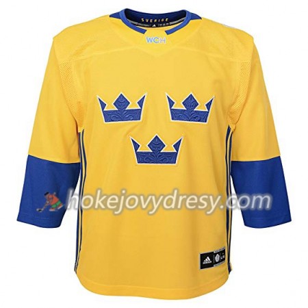 Pánské Hokejový Dres Švédsko Blank Světový pohár v ledním hokeji 2016 Žlutá Premier